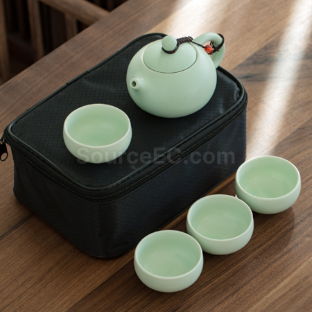 礼品订购便携旅行陶瓷茶具套装广告