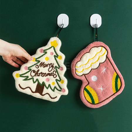 礼品订购圣诞毛巾广告
