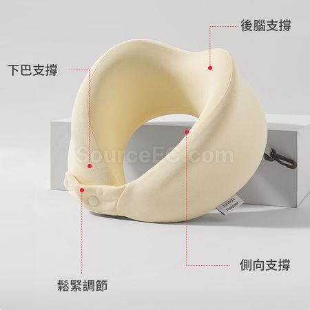 礼品订购可折叠收纳记忆棉颈枕广告