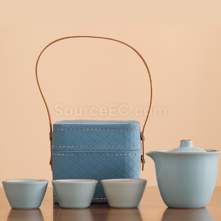 礼品订购便携旅行茶具套装广告