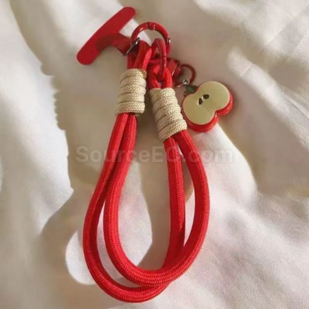 礼品订购苹果吊坠手机挂绳广告