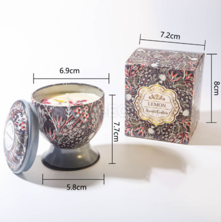 礼品订购高脚杯干花香薰蜡烛（可做礼盒）广告
