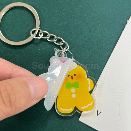 礼品订购圣诞亚克力钥匙扣广告