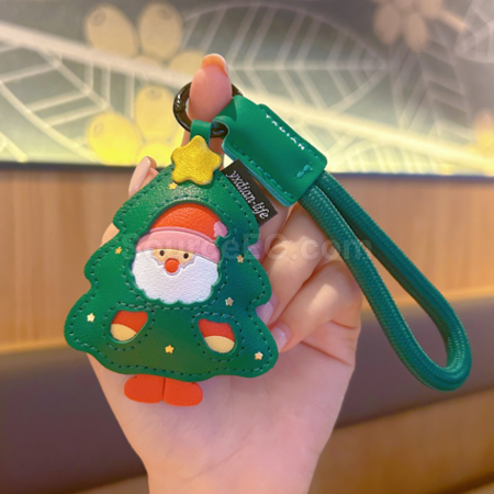 礼品订购圣诞钥匙扣挂件广告
