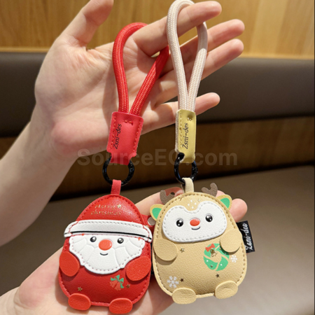 礼品订购圣诞钥匙扣挂件广告
