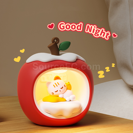 礼品订购苹果屋小夜灯广告