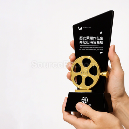 礼品订购影片水晶獎座广告