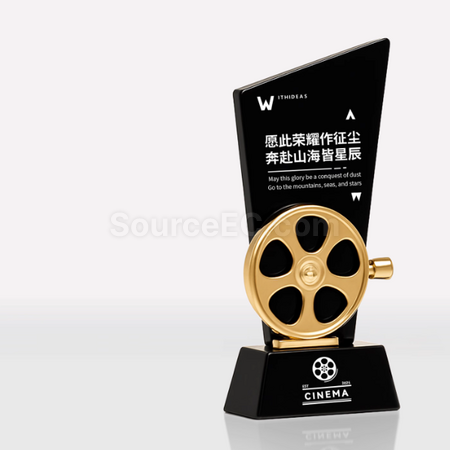 礼品订购影片水晶獎座广告