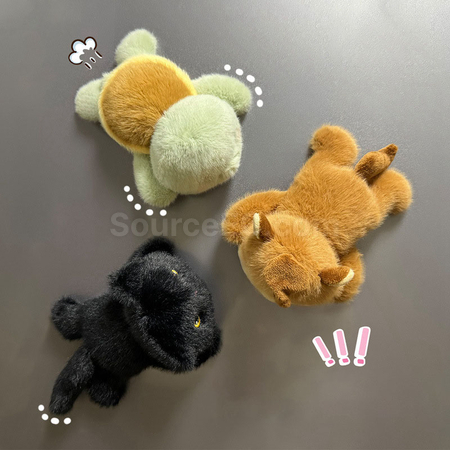 礼品订购卡皮巴拉毛绒玩偶冰箱贴广告