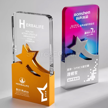 礼品订购水晶奖座广告