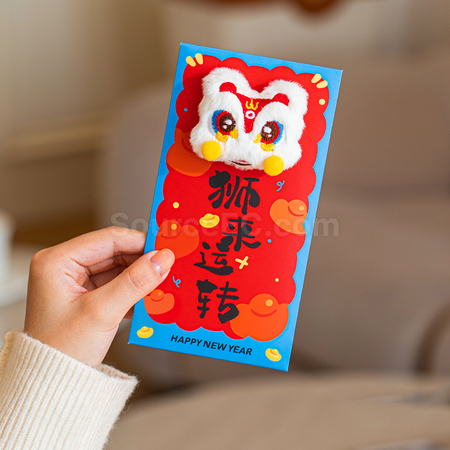 礼品订购立体刺绣毛绒红包广告