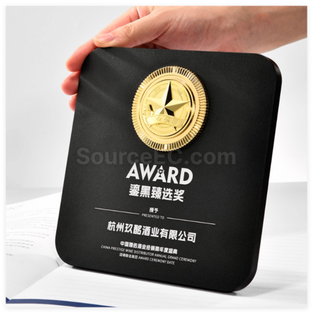 礼品订购铝合金金属奖牌广告