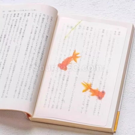 礼品订购金鱼标记书签广告