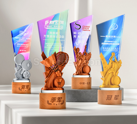礼品订购运动水晶奖座广告