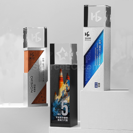 礼品订购水晶奖座广告