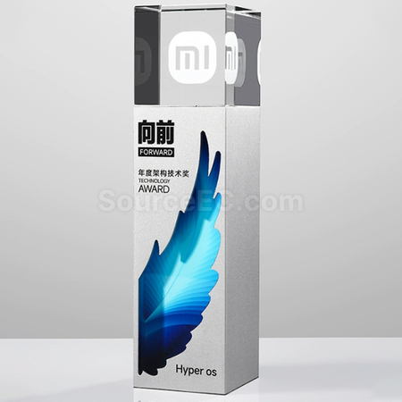 礼品订购水晶奖座广告