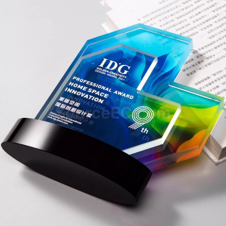 礼品订购水晶奖座广告