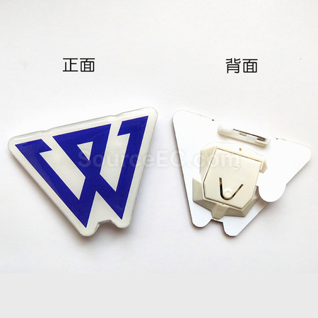礼品订购发光胸章广告