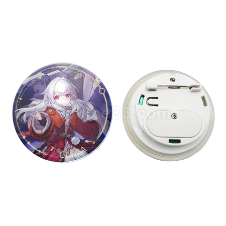 礼品订购发光胸章广告