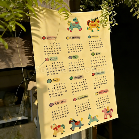 礼品订购日历挂布可定制广告