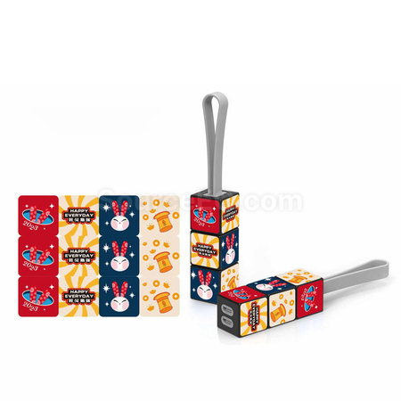 礼品订购扭转魔方三合一数据线广告