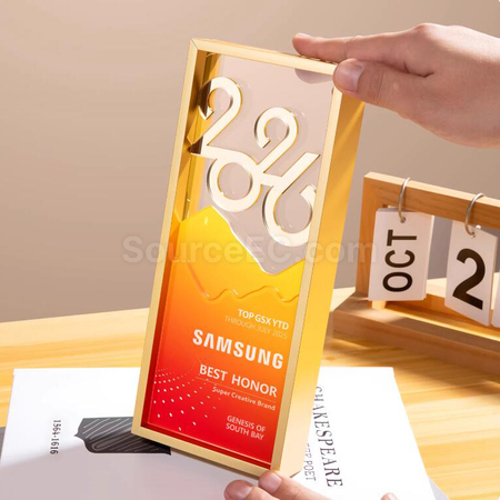 礼品订购2026水晶奖座广告