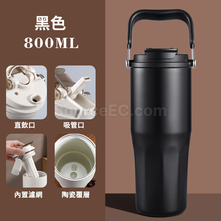 礼品订购不锈钢陶瓷保温杯广告