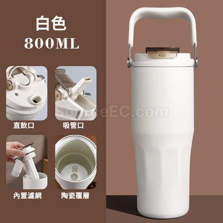 礼品订购不锈钢陶瓷保温杯广告