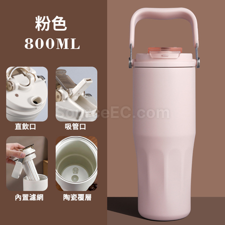礼品订购不锈钢陶瓷保温杯广告