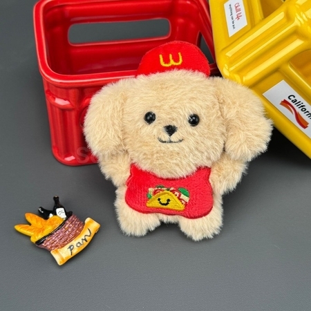 礼品订购小狗毛绒公仔挂件广告