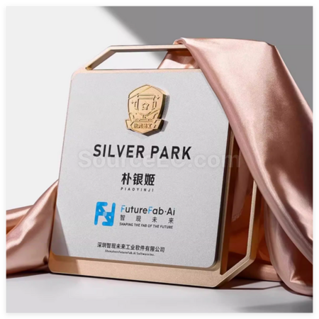 礼品订购磨砂金属奖牌广告