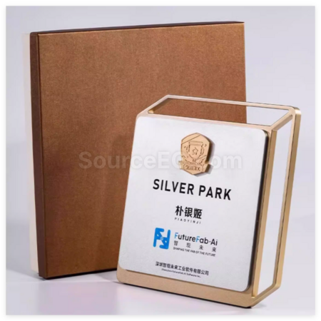 礼品订购磨砂金属奖牌广告