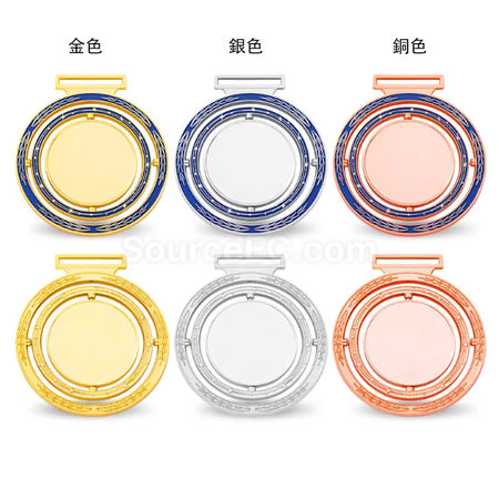 礼品订购旋转金属奖牌广告