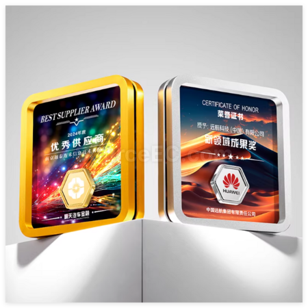 礼品订购方形金属水晶奖座广告