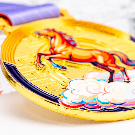 礼品订购一马当先金属奖牌广告