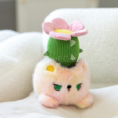 礼品订购小猫植物盆栽广告