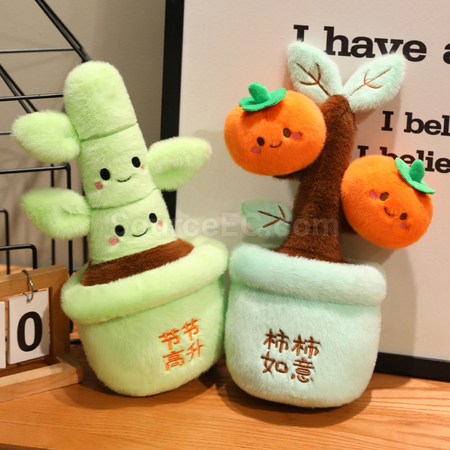 礼品订购植物盆栽玩偶广告