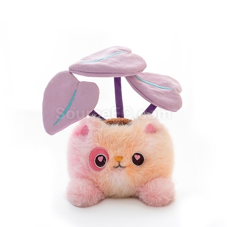 礼品订购小猫植物盆栽广告
