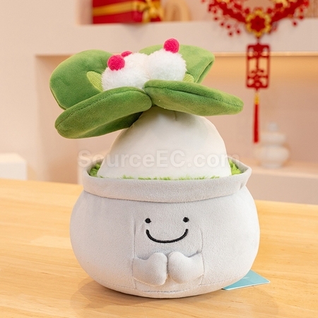 礼品订购植物盆栽玩偶广告