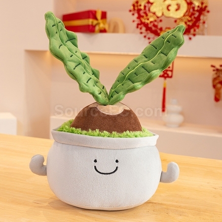 礼品订购植物盆栽玩偶广告