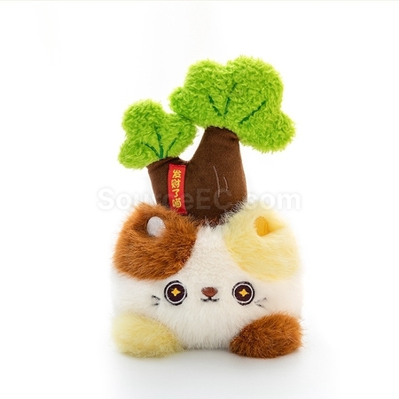 礼品订购小猫植物盆栽广告
