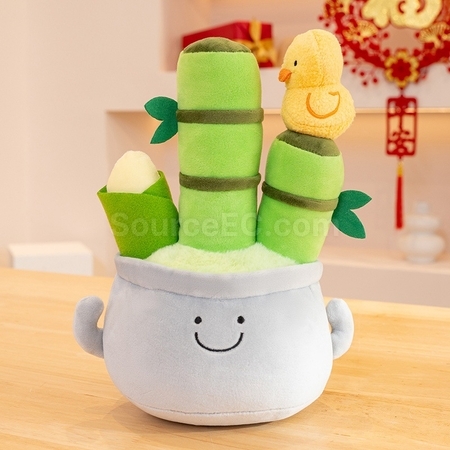 礼品订购植物盆栽玩偶广告