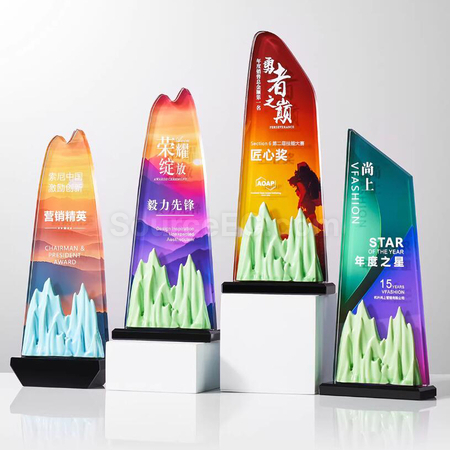 礼品订购水晶奖座广告