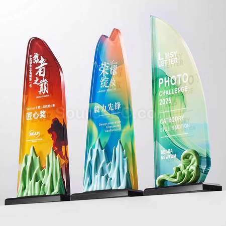 礼品订购水晶奖座广告