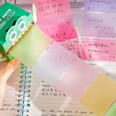礼品订购抽拉式透明便條紙Memo紙广告