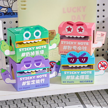 礼品订购抽拉式透明便條紙Memo紙广告