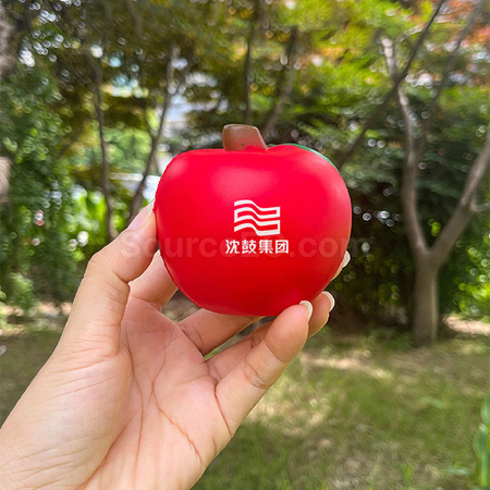 礼品订购苹果压力球捏捏乐广告
