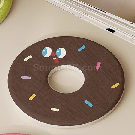 礼品订购甜甜圈圆形硅藻泥杯垫广告