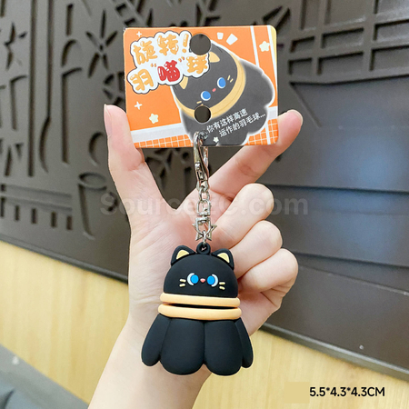 礼品订购可旋转羽毛球解压钥匙扣广告
