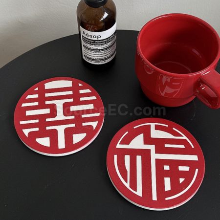 礼品订购隔热杯垫广告